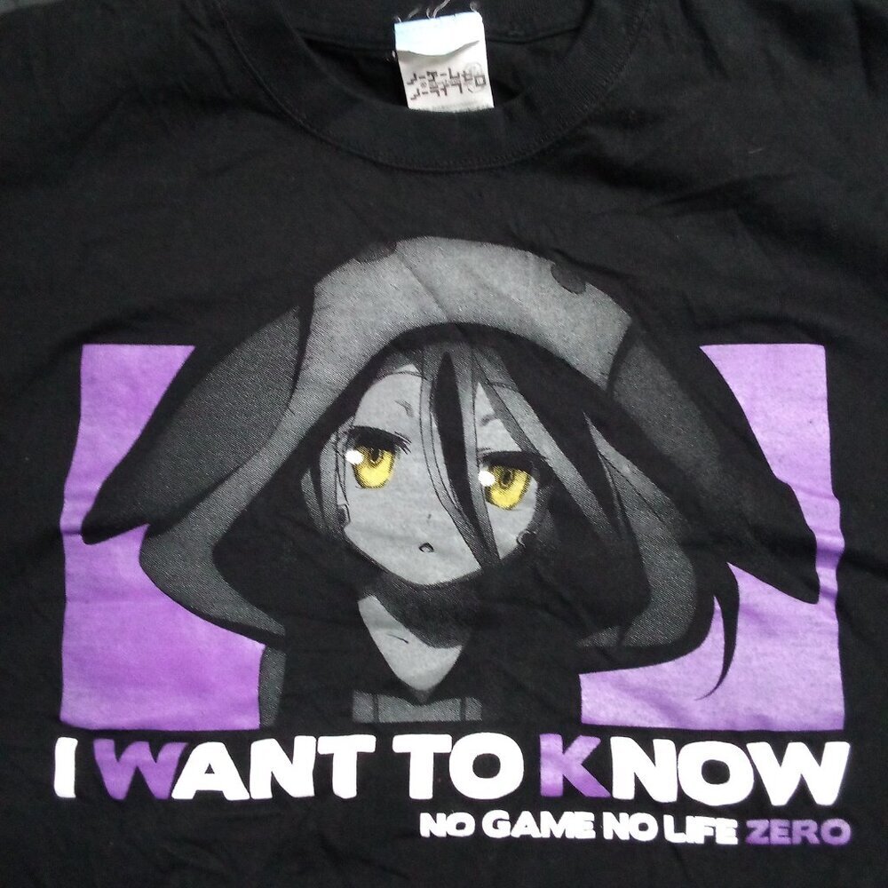 No Game No Life Zero Schwi I Want To Know Anime Manga T-Shirt